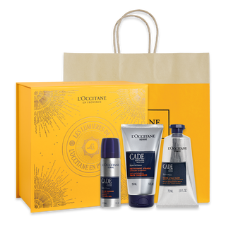 Presente com Rotina de Cuidados Faciais Cade: Limpeza, Barbear e Bálsamo